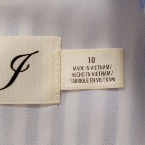 ❤️Eliza J blue white striped sleeveless shift mini dress - Picture 9 of 10